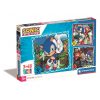 Sonic Ariciul Doctor Eggman Sonic ariciul 3x48 de bucăți puzzle Clementoni