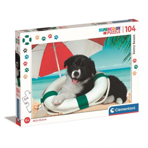 Câine Sunny Beach Puzzle Clementoni cu 104 piese