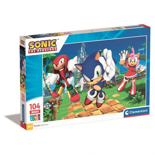 Sonic Ariciul Amy Rose Puzzle maxi Clementoni de 104 piese