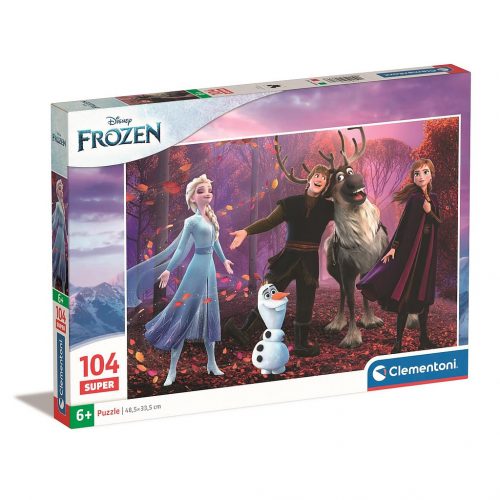 Disney Regatul de gheață Singing Puzzle Clementoni, 104 piese