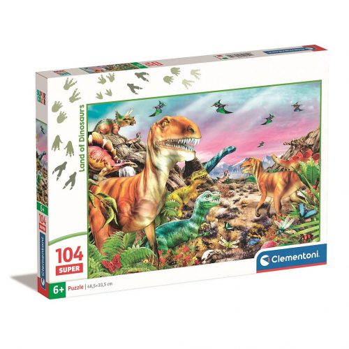 Dinozaur Land Puzzle Clementoni cu 104 piese