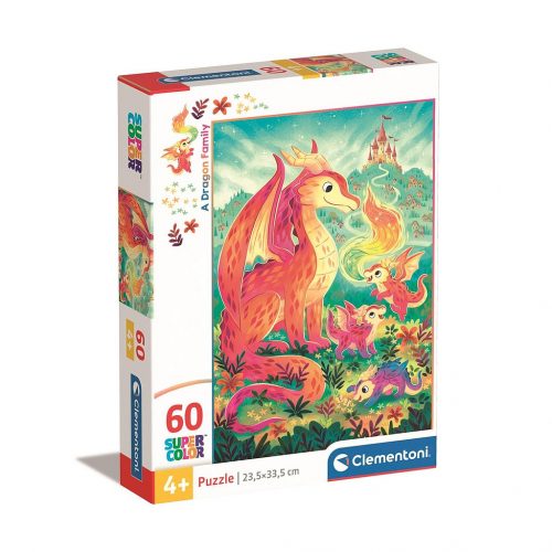 Dragon Family Puzzle de 60 de piese Clementoni