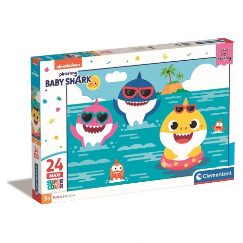 Baby Shark Vacation Puzzle maxi Clementoni de 24 piese