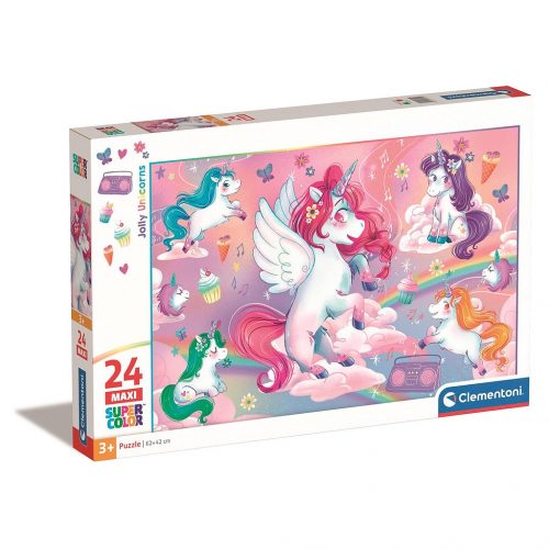 Unicorn Jolly Puzzle maxi Clementoni de 24 de piese