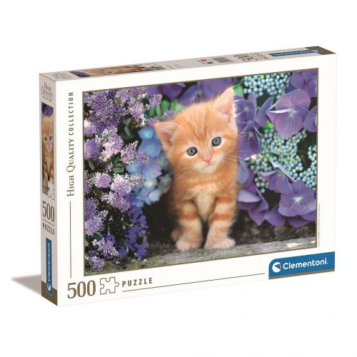 Animale Ginger Puzzle Clementoni cu 500 de piese, pisici