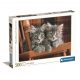 Animale Grey Puzzle Clementoni cu 500 de piese, pisici