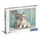 Animale Cat & Bunny Puzzle Clementoni de 500 piese