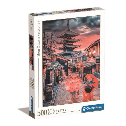 Orașe Evening in Kyoto Puzzle japonez de 500 de piese Clementoni