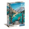 Orașe Braies Lake Puzzle Italia 500 de piese Clementoni