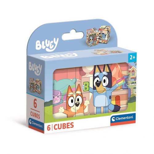 Bluey Play All Day cuburi de poveste set 6 Clementoni