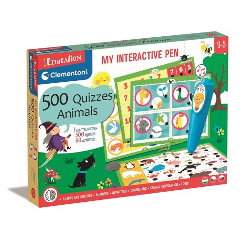 Animale Education Pix interactiv pentru dezvoltarea abilităților cu 500 de quizuri de la Clementoni