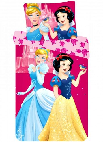 Prințesele Disney Kind  Set de lenjerie pentru copii 90×140cm, 40×55 cm