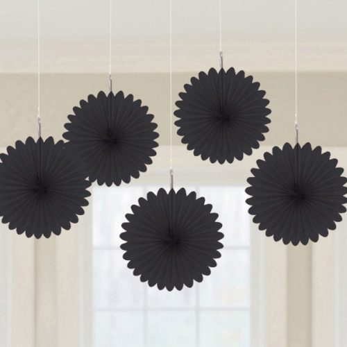 blacknegru, Mini decorațiuni suspendate negru set de 5