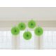 Colorat Kiwi, Green mini decorațiune suspendată set de 5 bucăți