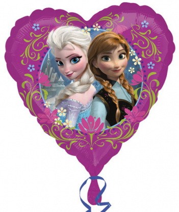 Disney Regatul de gheață Heart balon folie 43 cm (WP)