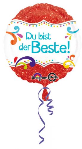 Colorat Du bist der Beste balon de folie 43 cm