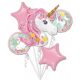 Unicorn Magical set de baloane din folie 5 buc