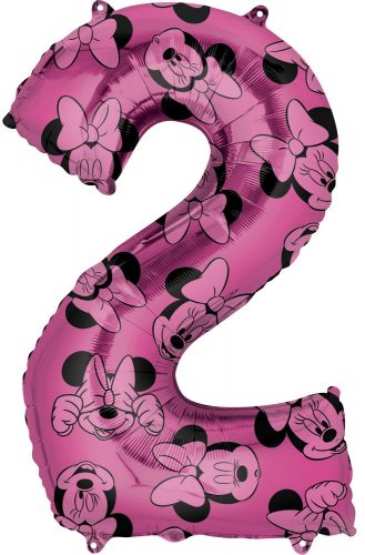 Disney Minnie  Balon din folie cu numărul 2 - 66 cm