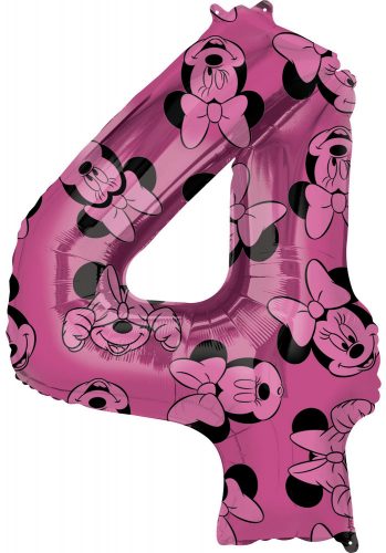 Disney Minnie balon folie cifra 4 66 cm
