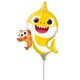 Baby Shark Yellow mini balon din folie (WP)