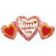 Iubire Balon de folie Happy Valentine's Day 86 cm