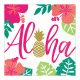 Aloha Pineapple șervețel 16 buc 33x33 cm