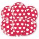 Inimă Red Balon în formă de inimă, set de 6 bucăți 11 inch (27,5 cm)