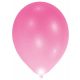 Colorat Pink Balon LED luminos, 5 bucăți, 11 inch (27,5 cm)