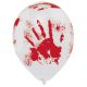 Halloween Bloody Hand balon, 6 buc 10 inch (25.4 cm)