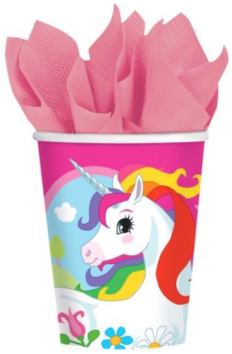 Unicorn Meadow pahar de hârtie 8 buc 250 ml