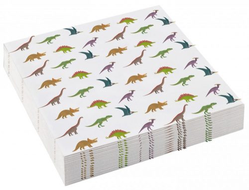 Dinozaur Happy  set de șervețele de 20, 25x25 cm