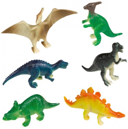 Dinozaur Happy figurine din plastic set de 8 bucăți