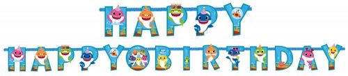 Baby Shark Music Banner Happy Birthday 1,8 m