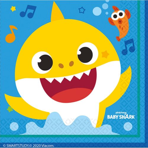 Baby Shark Music șervețel 16 buc 33x33 cm