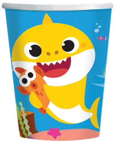 Baby Shark Music pahar de hârtie 8 buc 250 ml