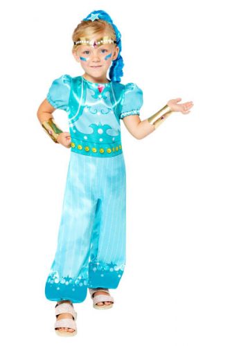 Shimmer și Shine Blue costum 3-4 ani