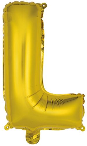 Litere Gold, Balon din folie literă L aurie 41 cm