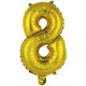 Numere Gold, Foarte balon 8 aurie de folie 46 cm