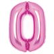 Numere Pink Balon din folie roz cu numărul 0, 66 cm