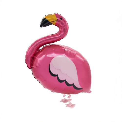 Flamingo Pink balon din folie de mers 83 cm