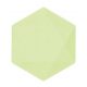 Colorat Vert Decor Farfurie hexagonală verde set de 6 bucăți 15.8 cm