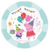 Purcelușa Peppa Celebration set de farfurii de hârtie 8 piese 23 cm