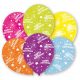 La mulți ani Star Balon Happy Birthday, set de 6 bucăți 11 inch (27,5 cm)