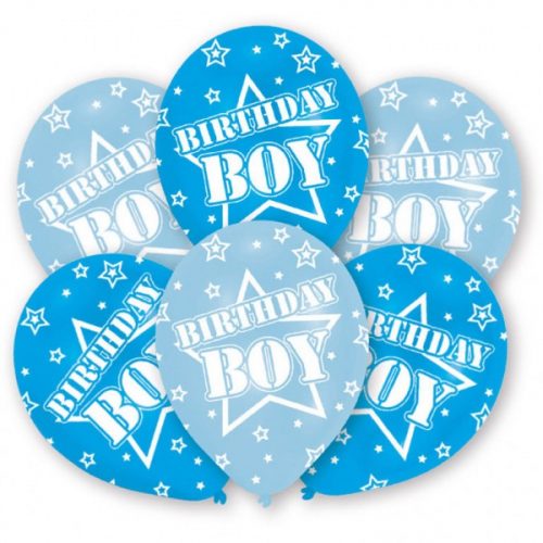 La mulți ani Boy Balon Happy Birthday, pachet de 6, 11 inch (27,5 cm)