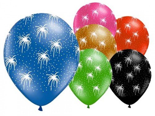Artificii Fireworks balon, balon 6 buc 11 inch (27,5 cm)