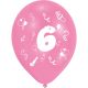 La mulți ani Ribbon Happy Birthday 6 baloane, set de 8 bucăți 10 inch (25,4cm)