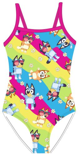 Bluey Rainbow  costum de baie pentru copii, înotător 98-128 cm