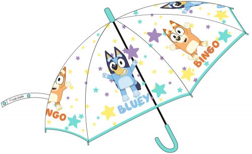 Bluey Star Umbrelă semi-automată transparentă pentru copii Ø74 cm