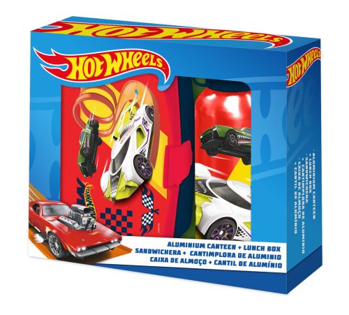 Hot Wheels set cutie pentru sandwich și sticlă din aluminiu