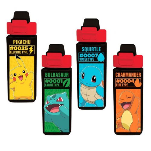 Pokémon Electric Square, Sticlă din plastic 500 ml